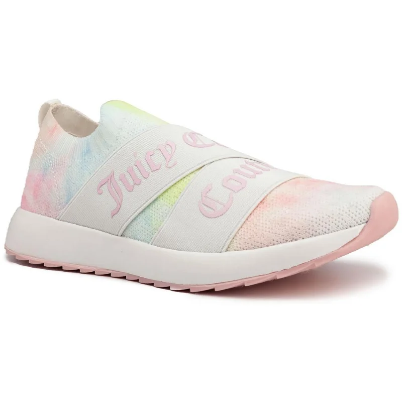 Juicy Couture Womens ANNOUNCE Knit Comfy Slip-On Sneakers