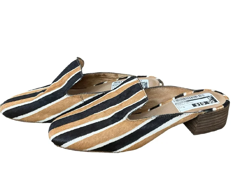 Striped Pattern Shoes Flats Madewell, Size 6