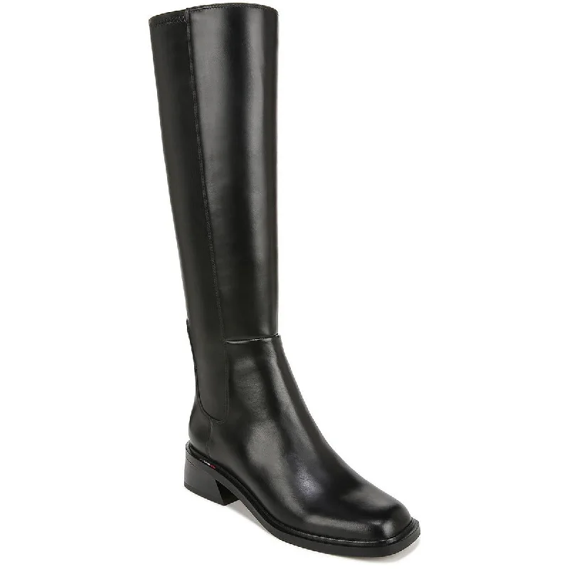 Franco Sarto Womens Giselle Leather Wide Calf Knee-High Boots