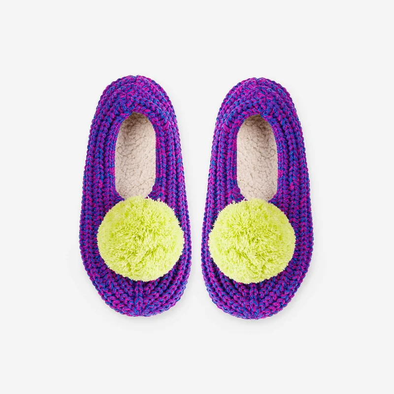 Pom Knit Slippers