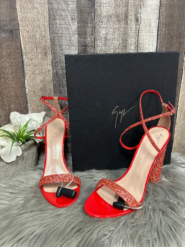 Sandals Designer By Giuseppe Zanotti In Red, Size: 11