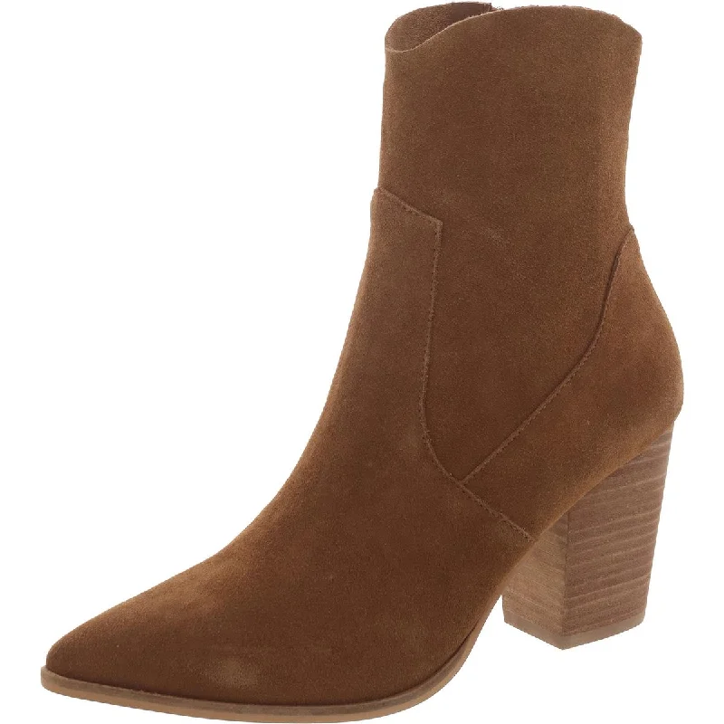 Steve Madden Womens Janetta Suede Solid Mid-Calf Boots