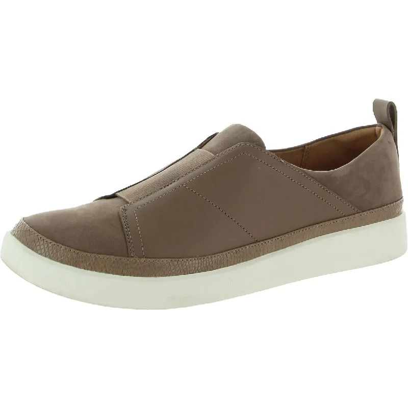 Vionic Womens Zinah Leather Lifestyle Slip-On Sneakers