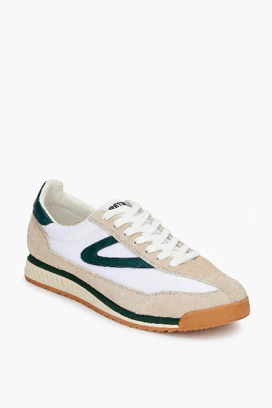 White and Green Rawlins Sneakers