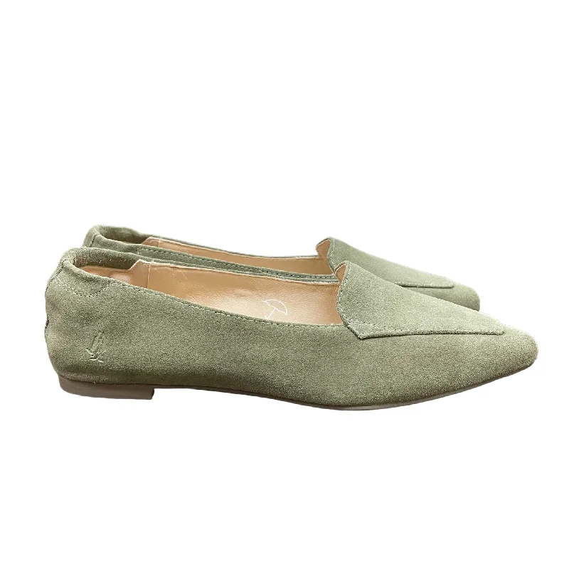 Green Shoes Flats By Hush Puppies, Size: 7