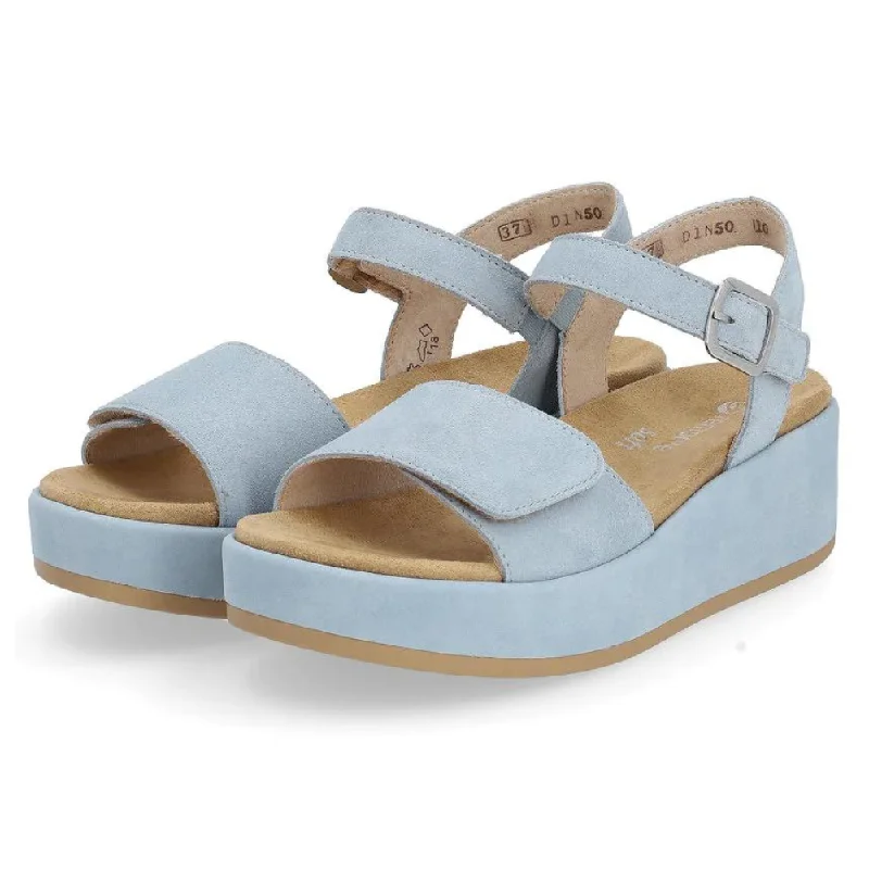 Remonte D1N50 Jocelyn Steel Blue Suede Sandal (Women's)