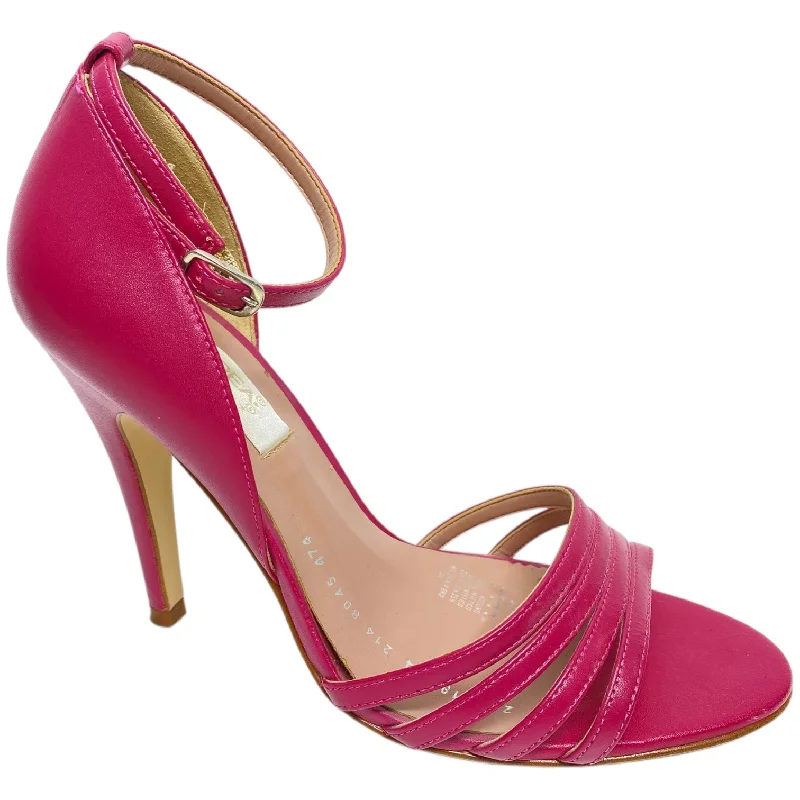 Sandals Heels Stiletto By Andrea In Pink, Size: 6.5