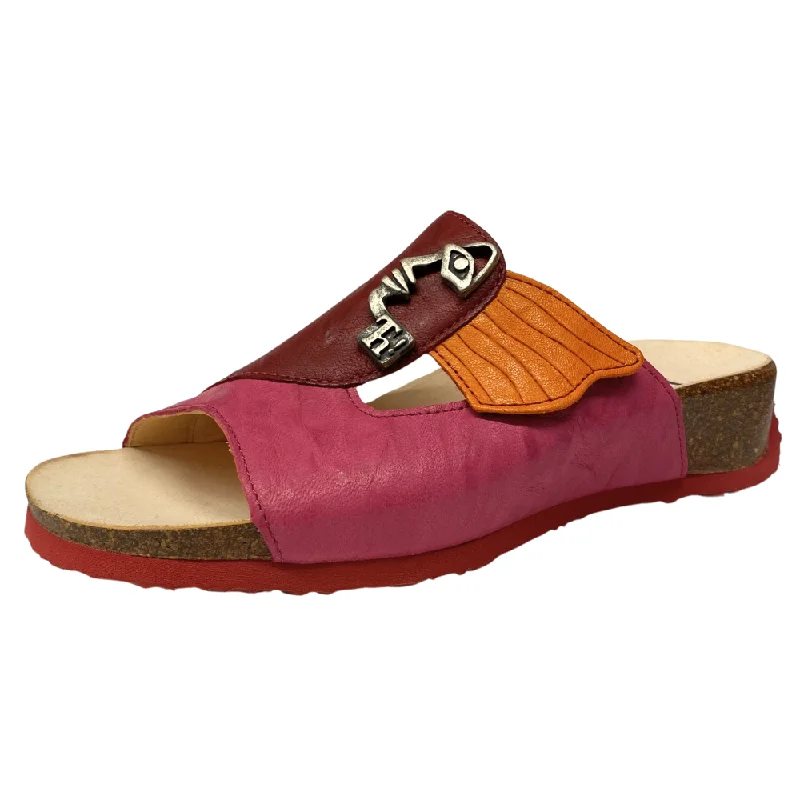 Think! Mizzi Face Fuxia/Kombi Leather Sandal (Women's)