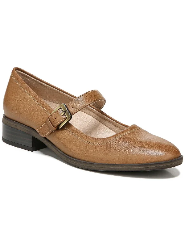 Ramona Womens Buckle Flat Mary Janes