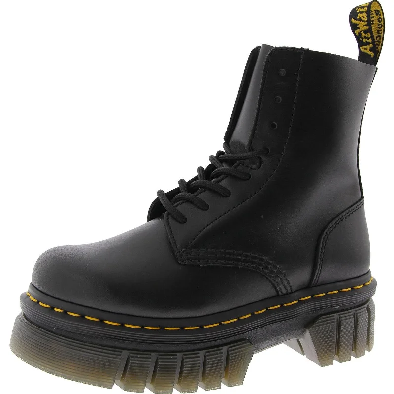 Dr. Martens Womens Audrick 8-Eye Boot Round Toe Casual Combat & Lace-Up Boots