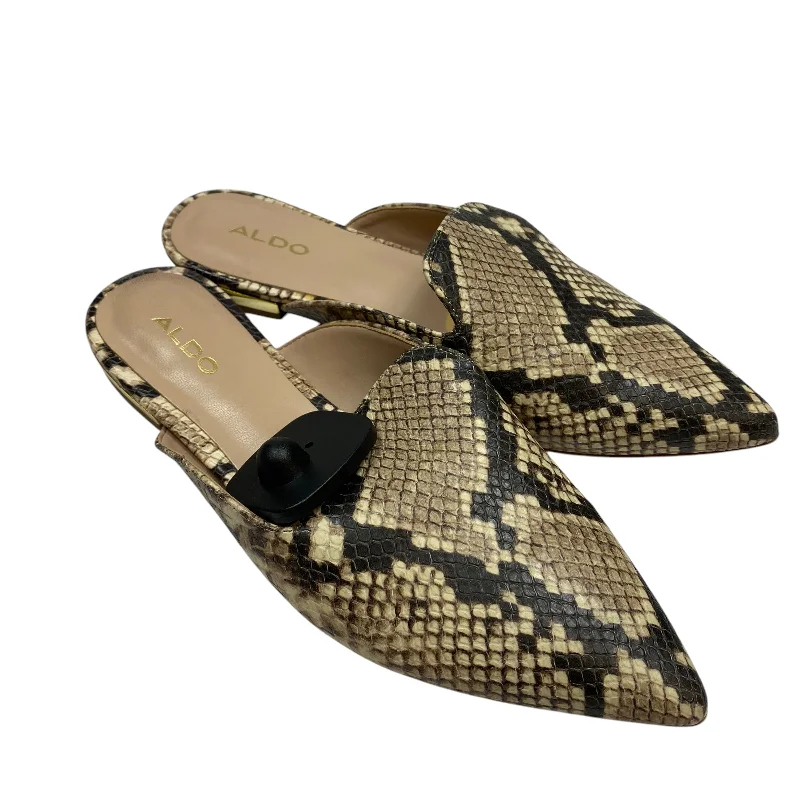 Shoes Flats By Aldo In Snakeskin Print, Size: 7.5