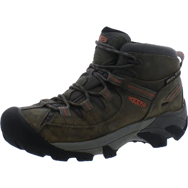 Keen Womens Targhee II Mid WP Leather Outdoor Hiking Boots