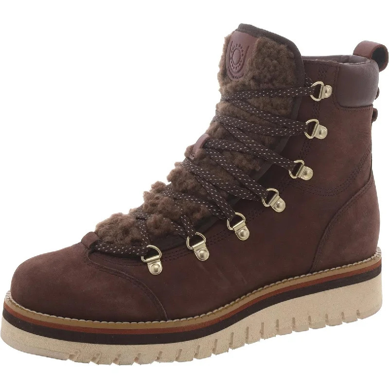 ZeroGrand Cole Haan Womens Faux Suede Outdoor Hiking Boots