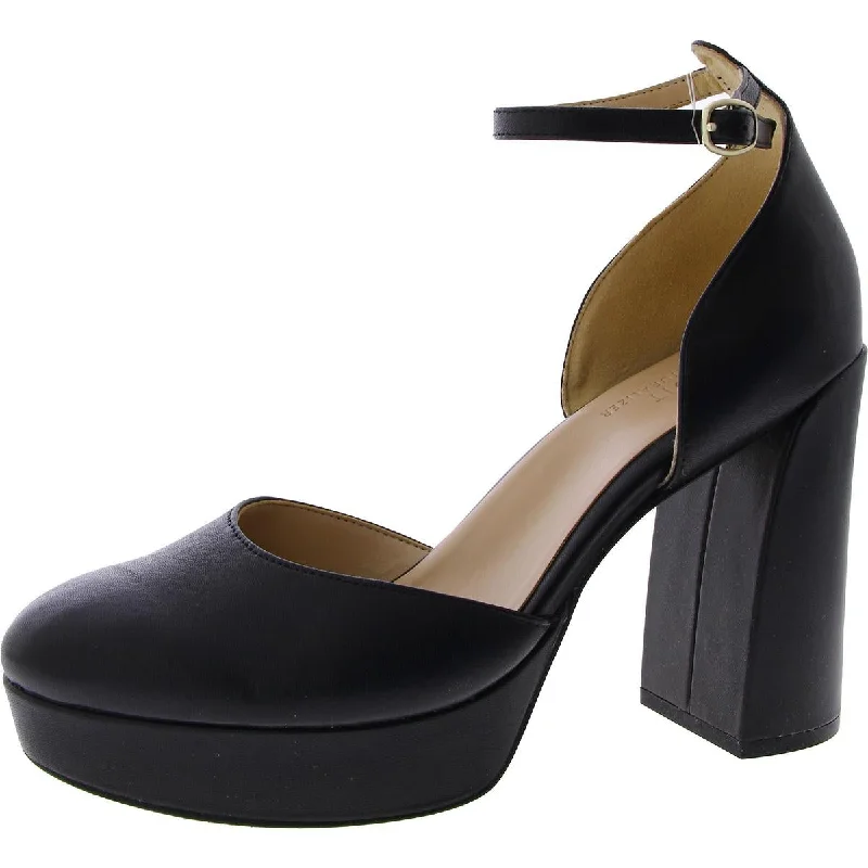 27 Edit Womens Giovanna Leather Pumps Platform Heels