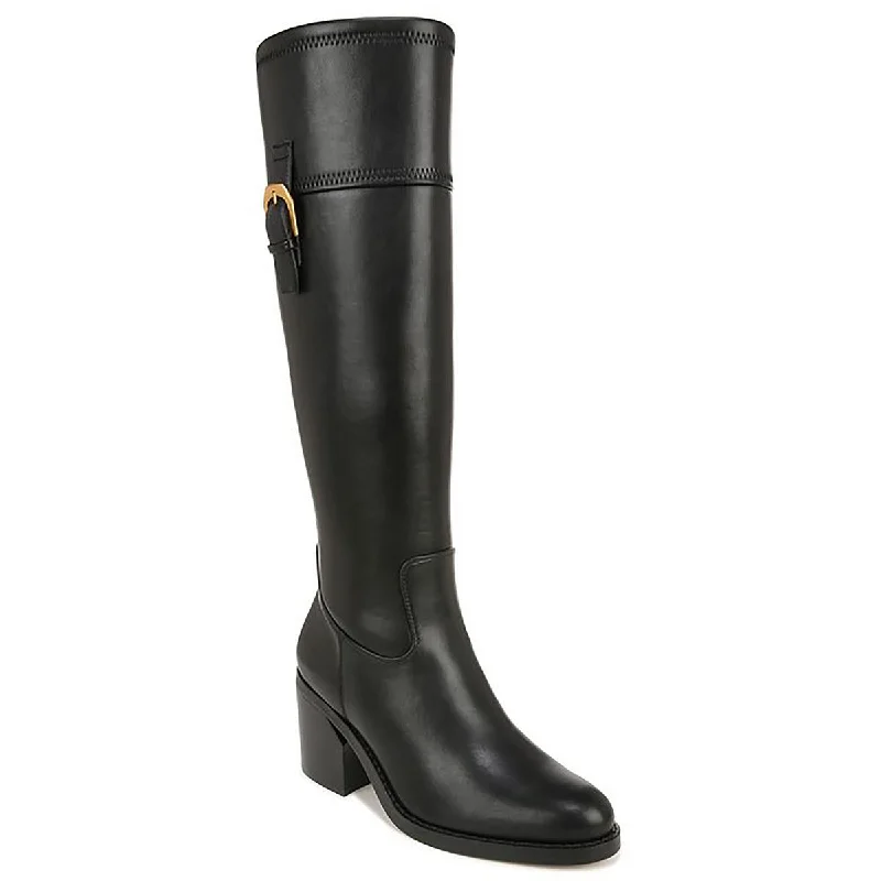 Franco Sarto Womens Faux Leather Round Toe Knee-High Boots