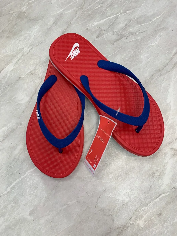 Sandals Flip Flops By Nike Apparel  Size: 7