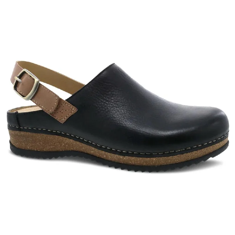 Dansko Merrin Black Waxy Milled Mule (Women's)