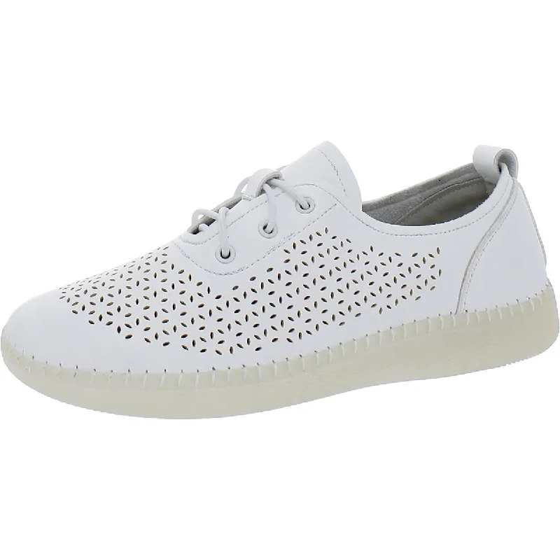 VJH Confort Womens Faux Leather Perforated Casual and Fashion Sneakers