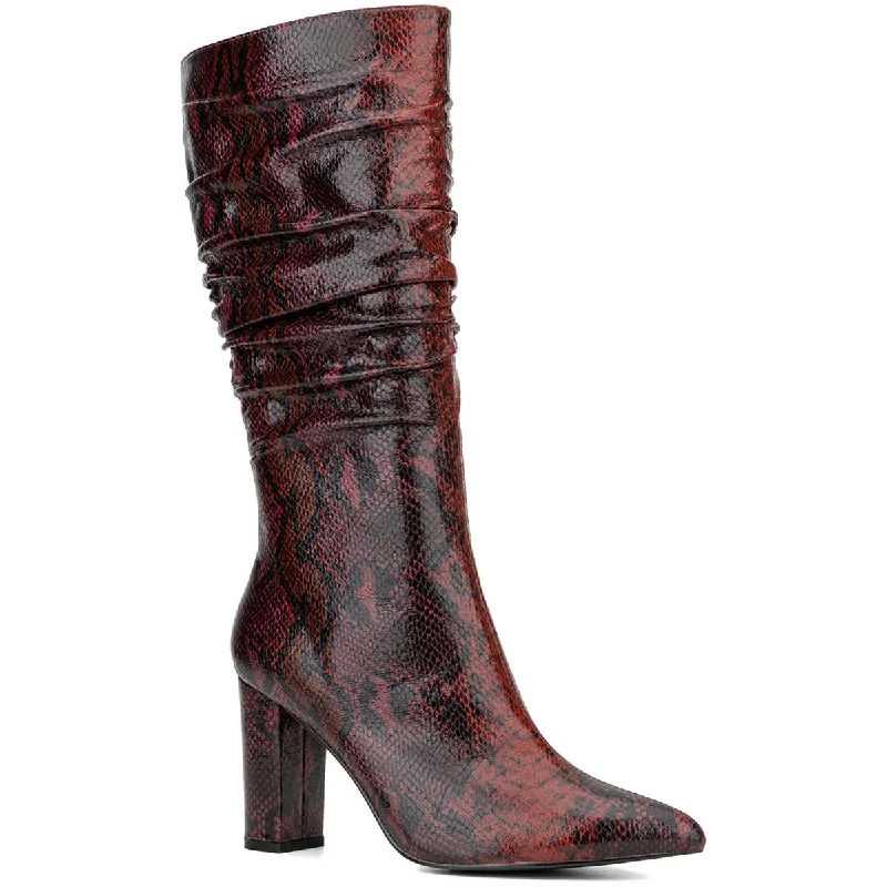 New York & Company Womens Earla Slouchy Mid-Calf Boots