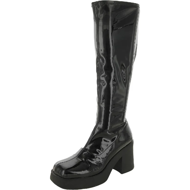 Steve Madden Womens Klarisa Patent Tall Knee-High Boots