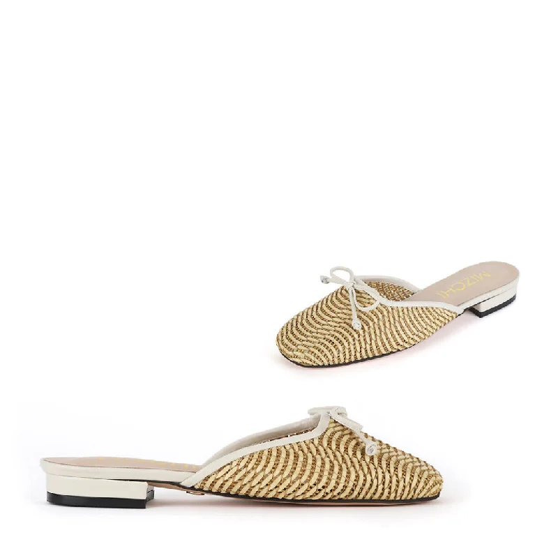 YISSAN - flat rattan slippers