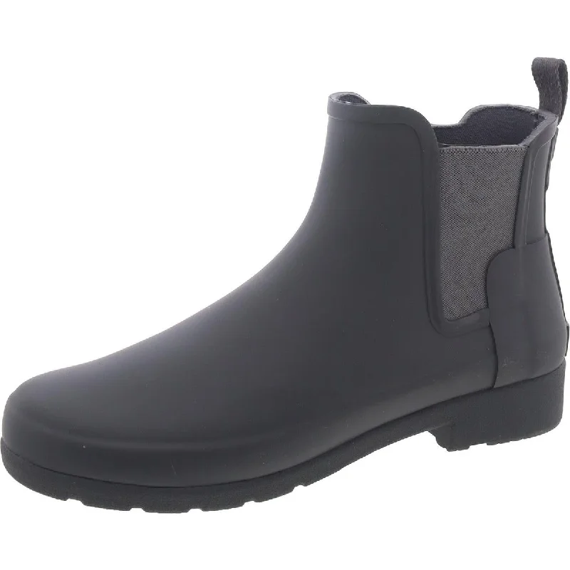 Hunter Womens Pull On Comfort Chelsea Boots