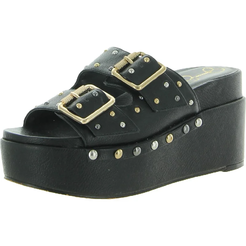 Jessica Simpson Cyriss 2 Women's Studded Buckled Platform Wedge Sandals