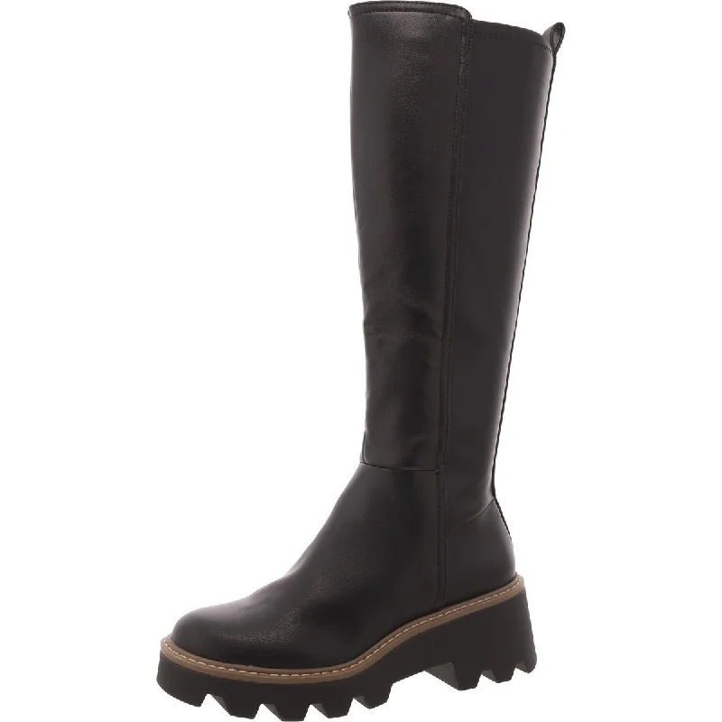 DV By Dolce Vita Womens Faux Leather Knee-High Boots