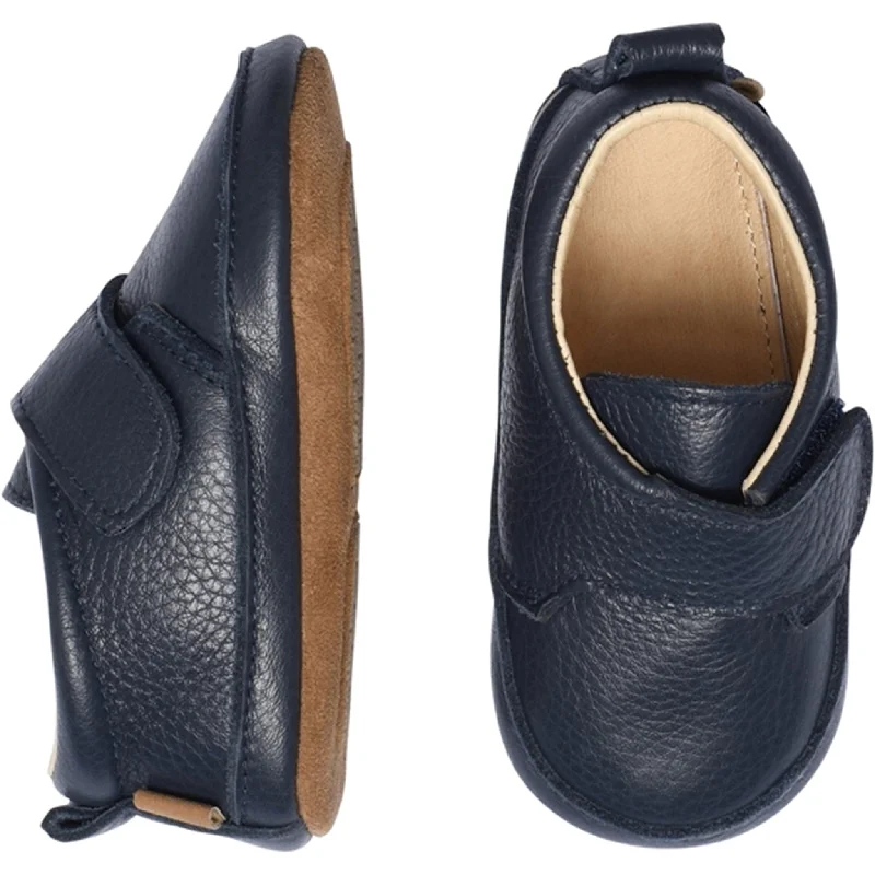 MELTON Leather Slippers Luxury Marine