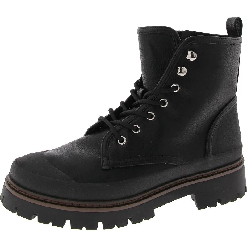 Giani Bernini Womens Lace Up Lug Sole Combat & Lace-Up Boots