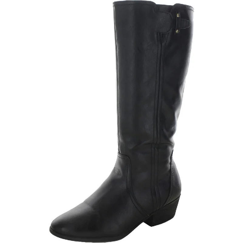 Dr. Scholl's Shoes Womens Brillance Faux Leather Tall Knee-High Boots