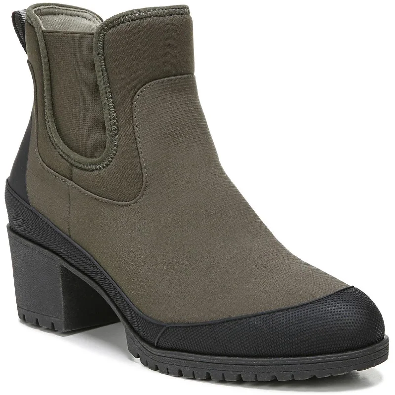 Dr. Scholl's Shoes Womens Line Em Up Pull On Almond Toe Chelsea Boots