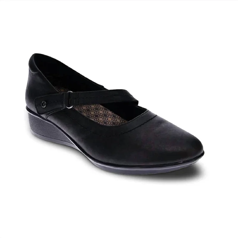 Women's Bonn Mary-Jane Shoes - Medium Width In Onyx