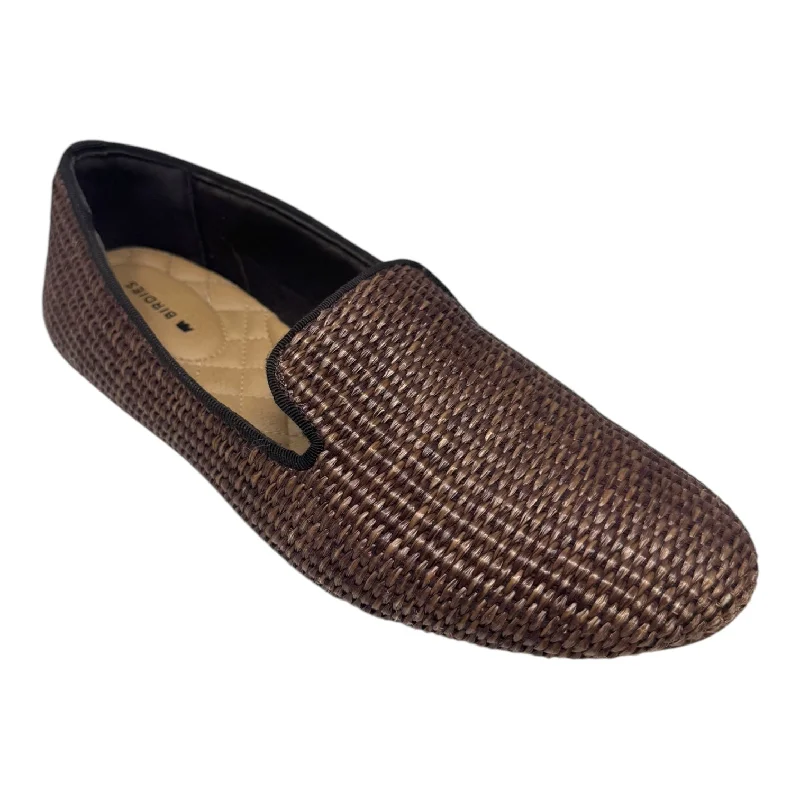 Starling Raffia Shoes Flats By Birdies In Brown, Size: 8