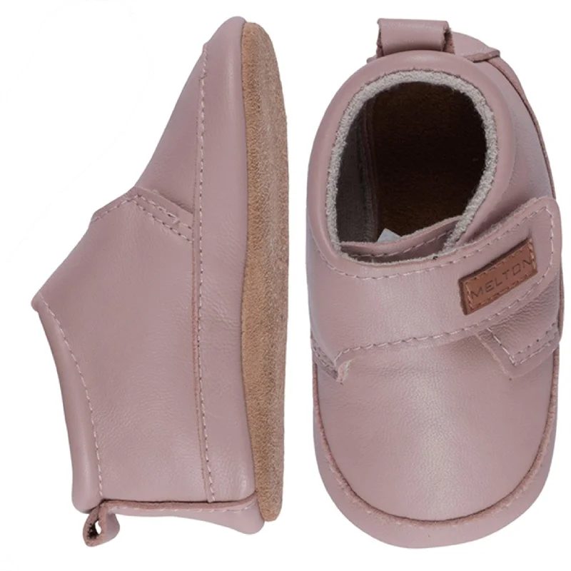 MELTON Leather Slippers Classic Alt Rosa