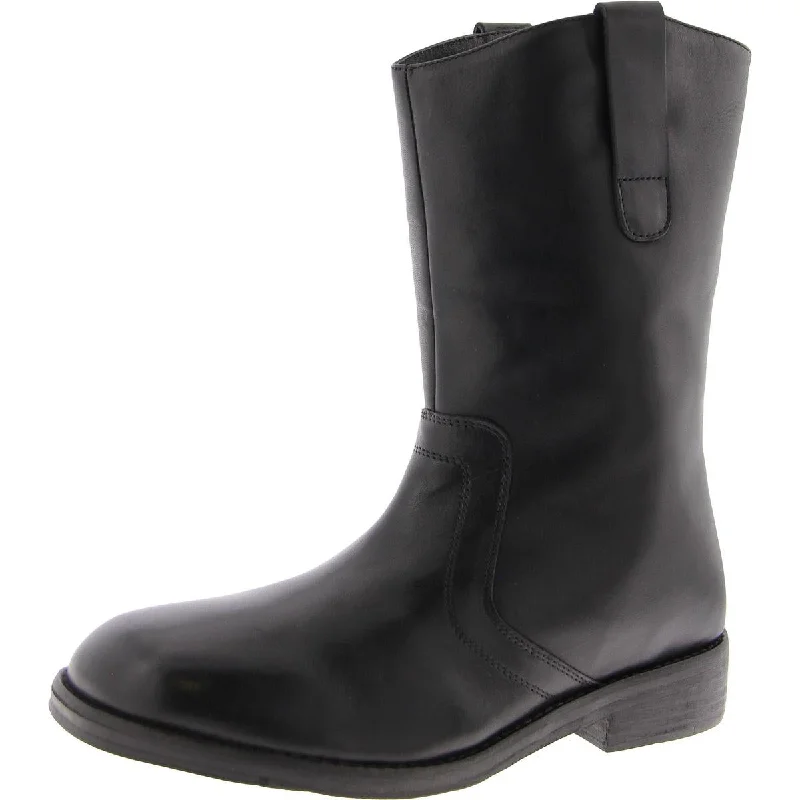 Free People Womens Easton Esquestrian Pull On Flat Mid-Calf Boots