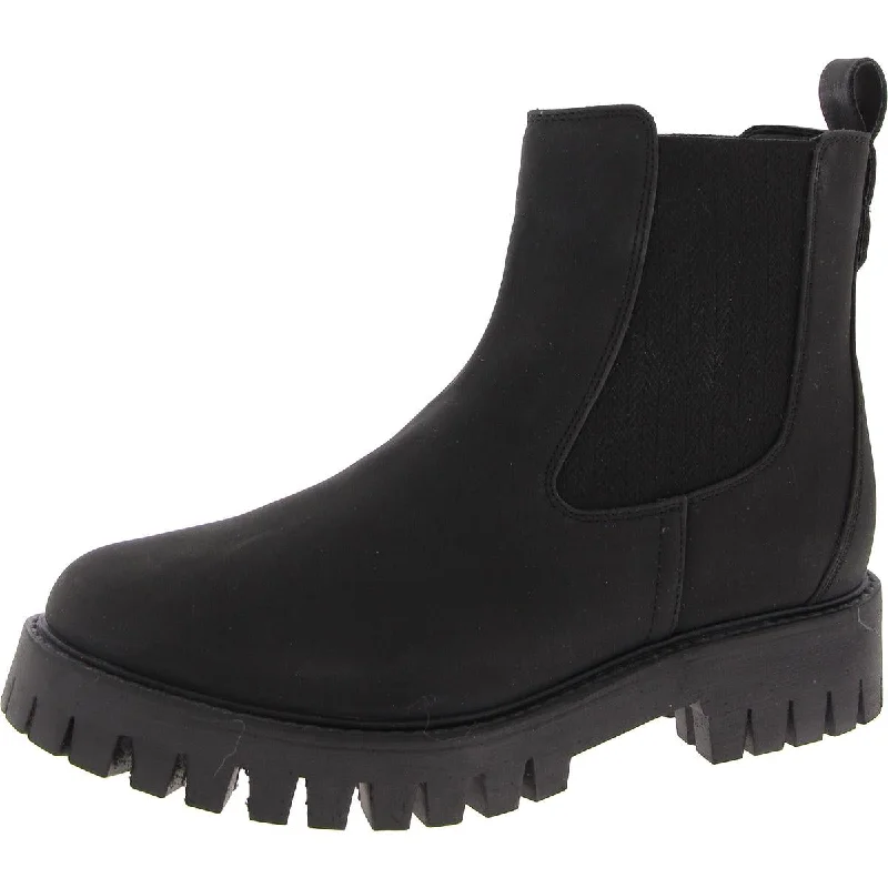 Journee Collection Womens Alara Pull On Lug Sole Chelsea Boots