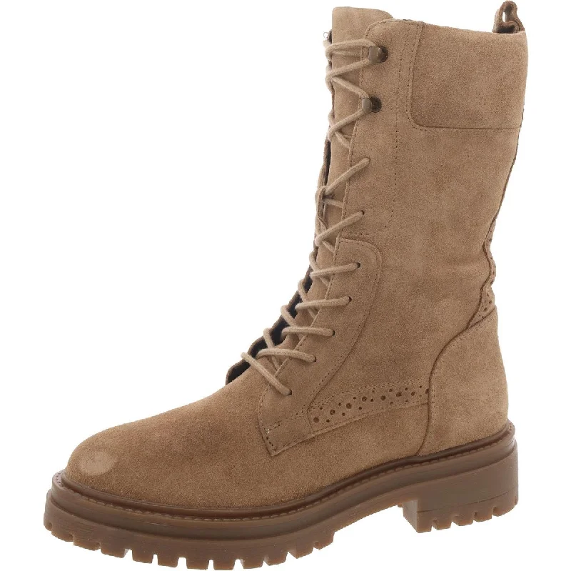 Geox Respira Womens Suede Lugged Sole Combat & Lace-Up Boots